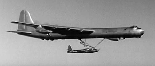 GRB-36F, 49-2707 with F-84E, 49-2430